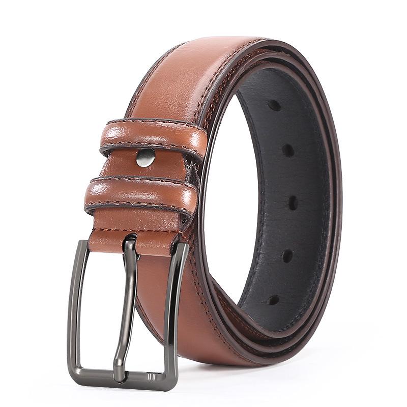 Men's Alloy Pin Buckle Belt: Fashionable and Versatile for Young and Middle-Aged Korean Jeans