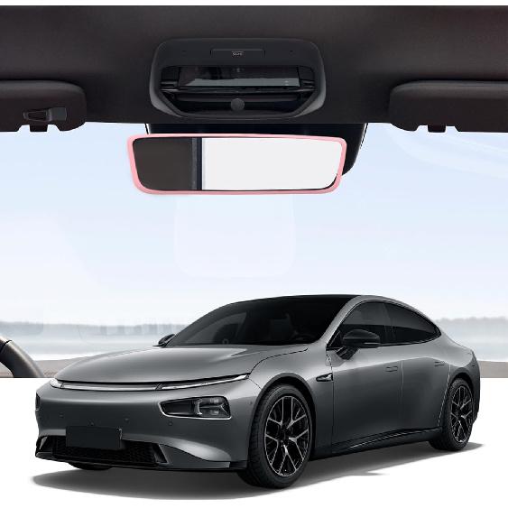 Car Rear View Mirror Protector Frame, Silicone Auto Rearview Edge Protection Cover Compatible with Model 3 Model Y, Interior Rear View Trim Frame