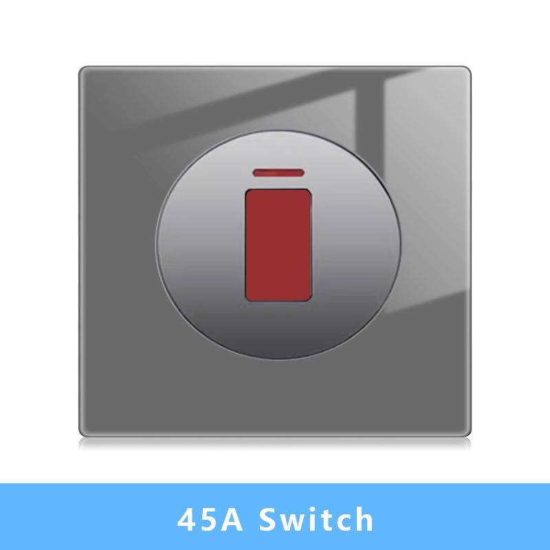 Nástěnný vypínačový panel LED indikátor UK EU FR Univerzální USB Elektrická zásuvka Klavírní klávesy Samoresetovací nástěnné vypínače TV Počítač