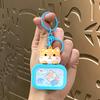 Shiba Inu Luminous Night Light Keychain - Cute Cartoon Pendant for Backpack or Car Keys