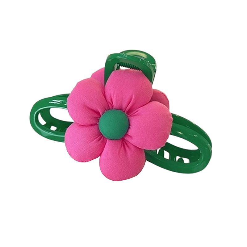 Hairpin Large Flower Hairpin Flower Hairpin  Rose Red Flower Hairpin Acrylic Large Green Hairpin Women'S Hairpin Shark Clip