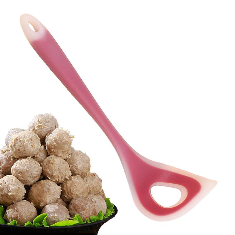 Non-Stick Meatball Maker Spoon Meat Baller Elliptical Leakage Hole Meat Ball Mold Meat Tool Kitchen Utensil Gadget