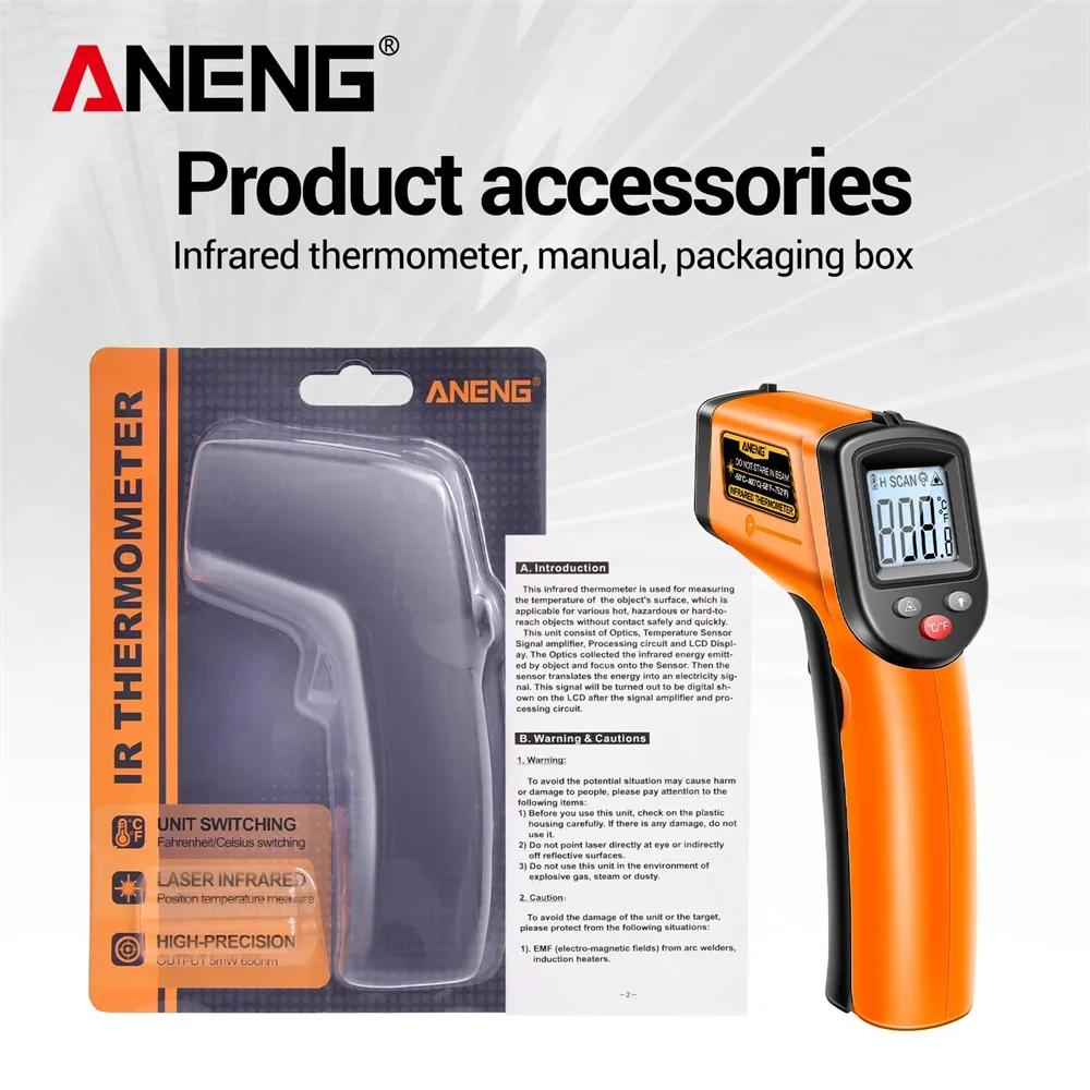 Digital Infrared Thermometer TH201 High Sensitivity Backlight Screen Laser Positioning  with High and Low Temperature Range Tools with Digital Display