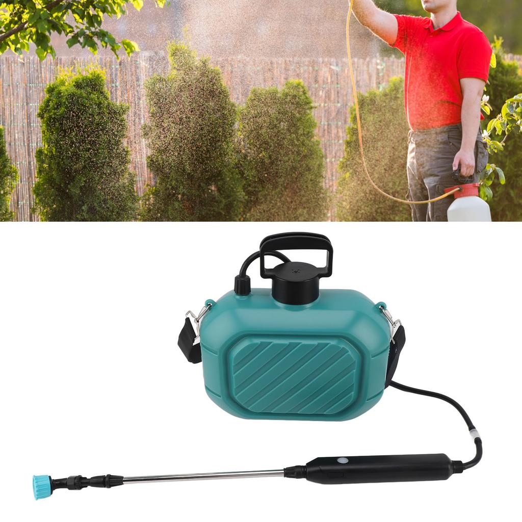 Battery Powered Sprayer 5L Rechargeable Portable Electric Garden Sprayer with Telescopic Wand and Shoulder Strap for Home Lawn