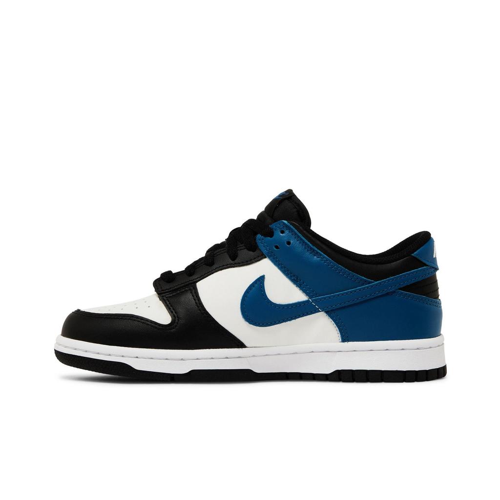 Nike Dunk Low Grade School 'Industrial Blue' (Unisex) White / Black / Industrial Blue Kids' Skateboarding Shoes DH9765 104