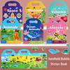 Cute Jelly Quiet Sticker Book: Early Education Brain-Teasing Puzzle Toy for Children