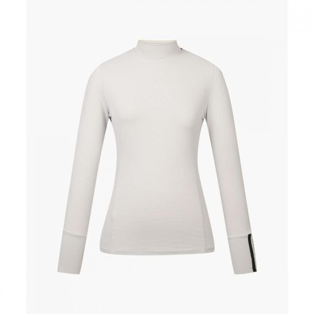 

DeScenTe Golf Women S High Neck Logo PoinT Long Sleeve T ShirT LBGGLightBeige/80