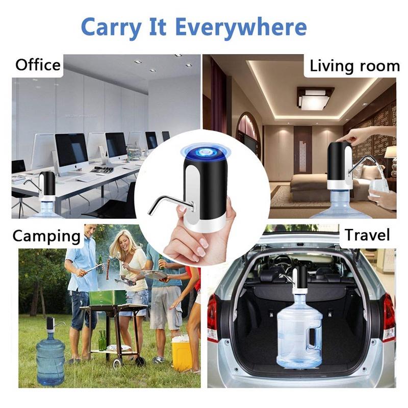 Smart Electric Rechargeable Water Dispenser USB  Water Bottle Pump Automatic Portable With Switch New