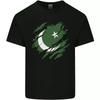 Torn Pakistan Flag Pakistani Day Football Kids T-Shirt Childrens