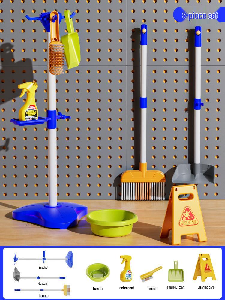 Children's Cleaning Trolley Play Set for Ages 3-6