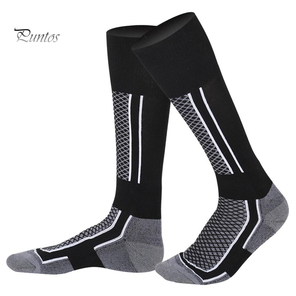 Puntos Winter Outdoor Cotton Men Women Sports Snowboard Thermal Warm Long Ski Socks