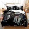 Remnant From the Ashes Pattern Duvet Cover + 2 Pillowcases, Stylish Soft Bed Linens for Game Lovers