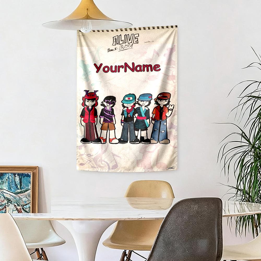 Incredibox Custom Your Name Wall Decor Tapestry Art For Pet Memorial Birthdaywedding Party Backdrop Family Gift