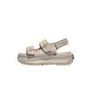 Run Star Women Platform Round Toe Solid Color Rubber Slide Sandals A20646C