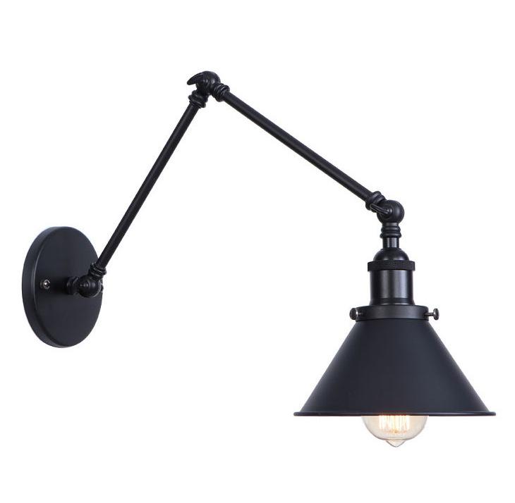 European Retro Decorative Wall Lamp for Hallways and Corridors - Iron Art Industrial Style Mirror Front Cafe Lighting