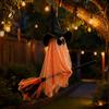 Cute Halloween Tree Ornament Ghost Witch Broom Hanging Ornament, Spooky Hat Scary Porch for Pendants Indoor Outdoor Haunted House Party Decor
