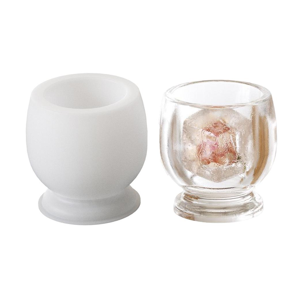 Multipurpose Sturdy Silicone Goblet Candle Holder Mould Set Portable for Resin Plaster Craft Supplies Assorted Sizes