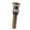 Pop Up Sink Drain Vintage Sink Vessel Drain Stopper Plant Pattern Brass Quick Drainage Sink Parts