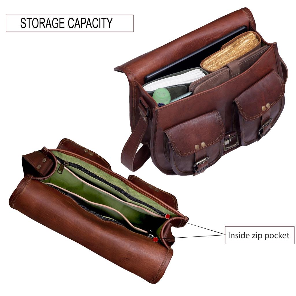 Handmade Leather Crossbody Bag: Vintage Saddle Bag, Travel Handbag