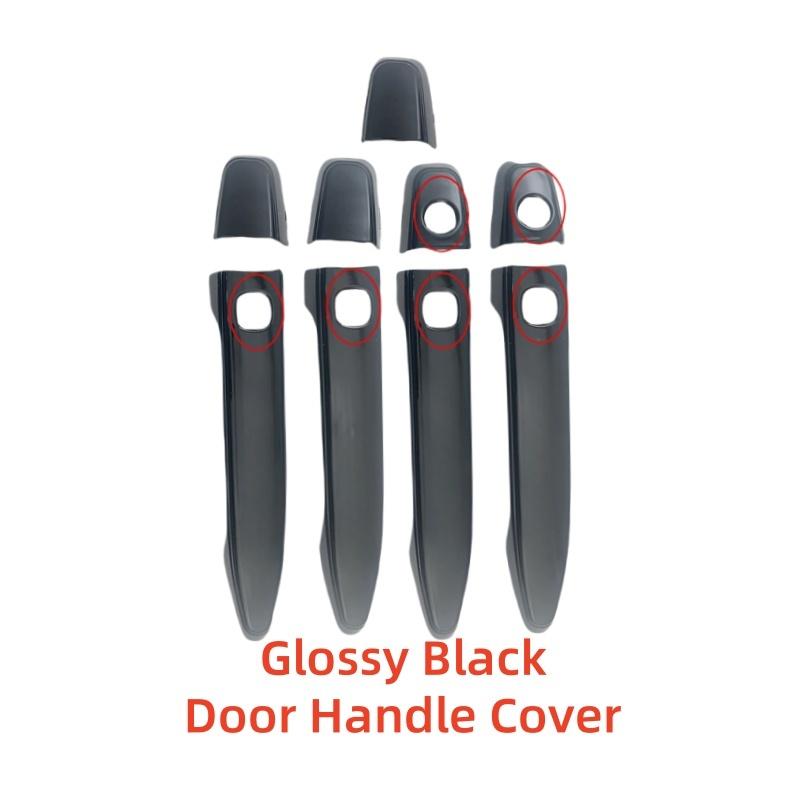 Gloss Black Car Accessory Door Handle Bowl Covers Trim Paste Style For Lexus LS430 LS 430 2001 2002 2003 2004 2005 2006