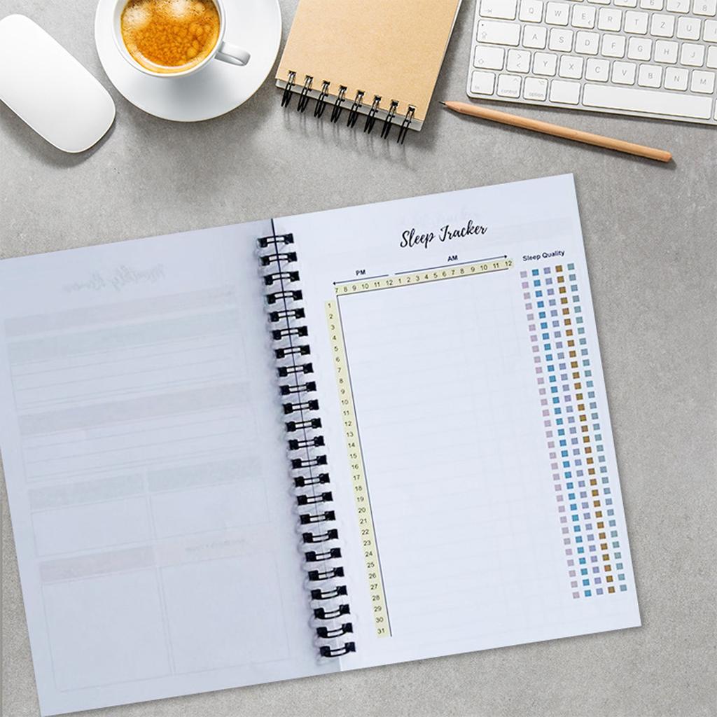 Fitness Diary - A5, Includes Pounds Lost & Body Measurements , Fitness Planner, Goals And Reflections Sections