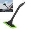 Windshield Cleaning Tool 16-inch Long Rod Window Wiper with 3 Microfiber Cloth Pads Auto Glass Cleaning Brushes Car Interior Cleaner Kit