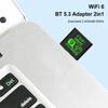USB WiFi 6 Bluetooth 5.3 Adapter USB WiFi Network Wireless Wlan Receiver Dual Band 2.4/5.8GHz Mini USB WiFi Dongle Driver Free