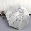 Dumbo Theme Automatic Compact Folding Cute Umbrella - Portable and Durable, 8-Bone Iron Umbrella for All Weather0707078
