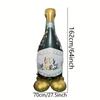 64 Inch Standing Wine Bottle Balloon Beer Festival Birthday Party Bachelor Party Decor Outdoor Placement Aluminum Film Balloon