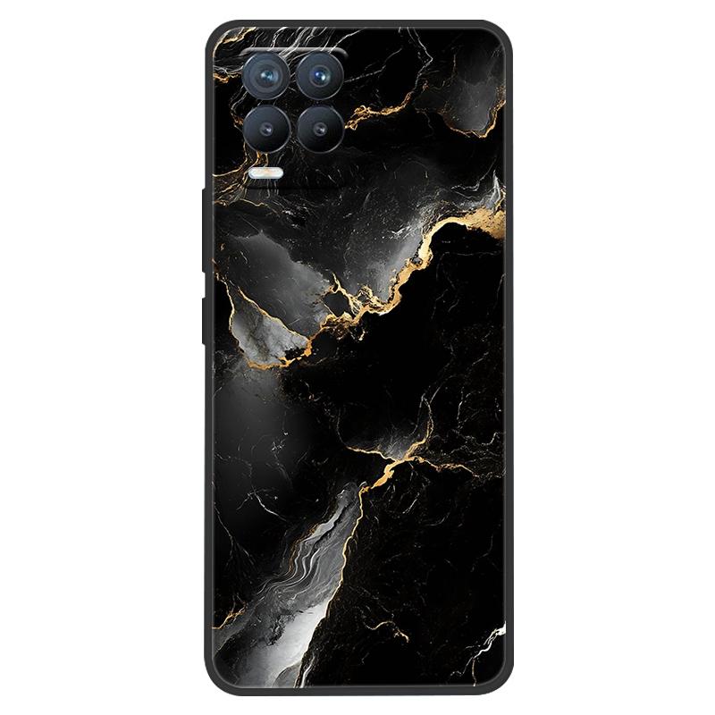 Funda para Realme 8 Pintura de Mármol Suave Mate Silicona Trasera para Realme 8 Pro 8i Realme8 4G RMX3085 Carcasa Completa para Teléfono Linda