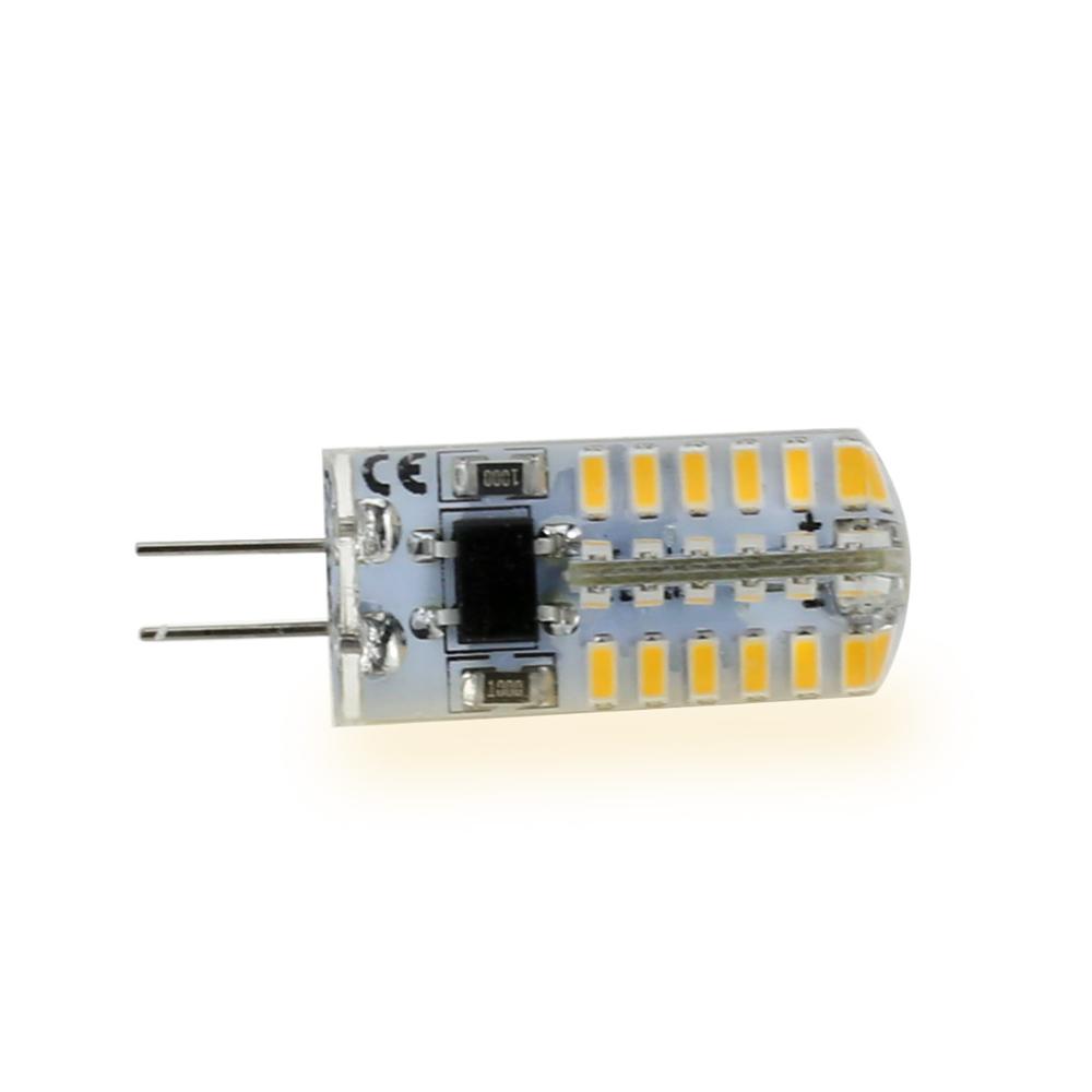 Mini G4 LED Silicone Light Bulb 5W 48 SMD 3014 Warm Cold White DC 12V AC 110V 220V Replace Halogen Crystal Lamp Replace Halogen