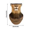 Silk Texture 3D Animal Balaclava Breathable Breathable Bandana Fashion Ice Silk Scarf  Outdoor
