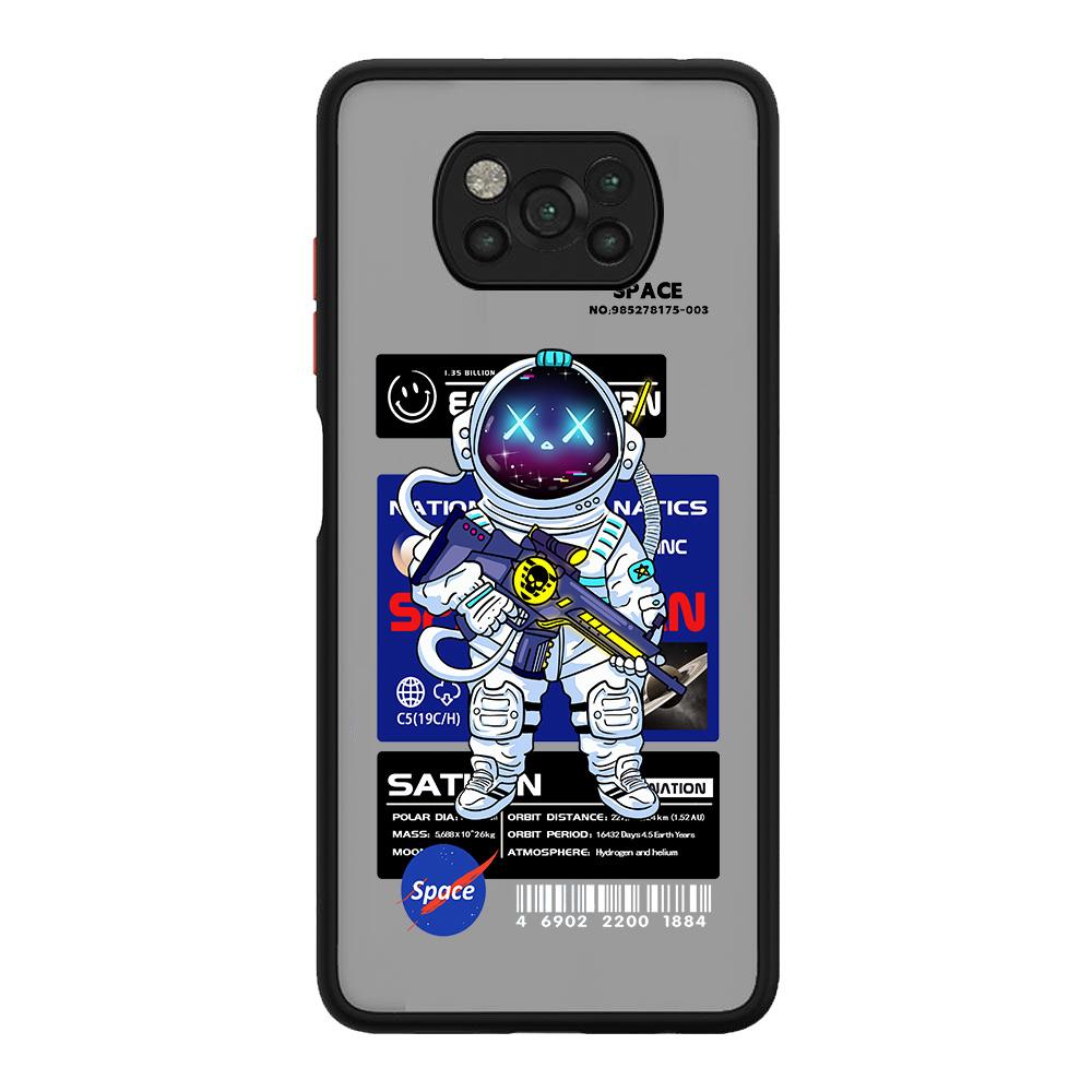 Fashion Cool Astronaut Matte Case For Xiaomi Mi Poco X3 NFC 11T Pro M3 F3 11 Lite 5G NE 12 10T 9T F1 Note 10 Funda Phone Cover
