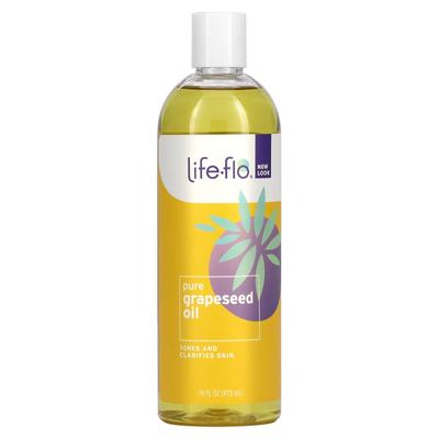 Life-flo, Olio di semi d'uva puro, Cura della pelle, 16 fl oz (473ml)