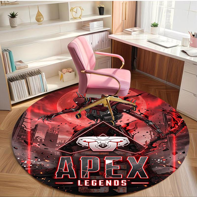 Apex Legends Print Round Rug, Washable Floor Carpet, For Entryway Dorm Laundry Room Office Study, Home Decor Birthday Christmas Gift