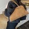 Fashion Large Capacity Solid Casual Faux Suede Shoulder Bags 2025 Hot Sale Simple Versatile Commute Top-Handle Bags for Women