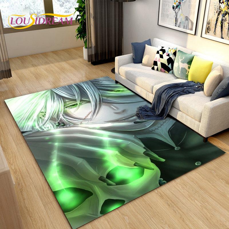 Black Butler Anime Cartoon Area Rug,Carpet Rug for Living Room Bedroom Sofa Doormat Decoration, Kids Play Non-slip Floor Mat