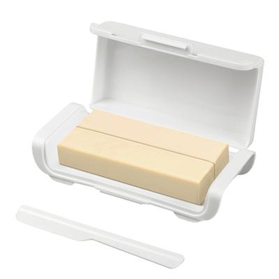 Luftdichte Butterdose mit Spatel Platzsparende Butterfrischhaltebox Käseaufbewahrungsbox für Kühlschranktürregal