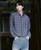 GCLIP Seersucker Semi-Crop Glen Check Shirt 3 Colors