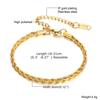 Women's Versatile Twist Chain Bracelet - Stackable and Stylish for Daily Wear