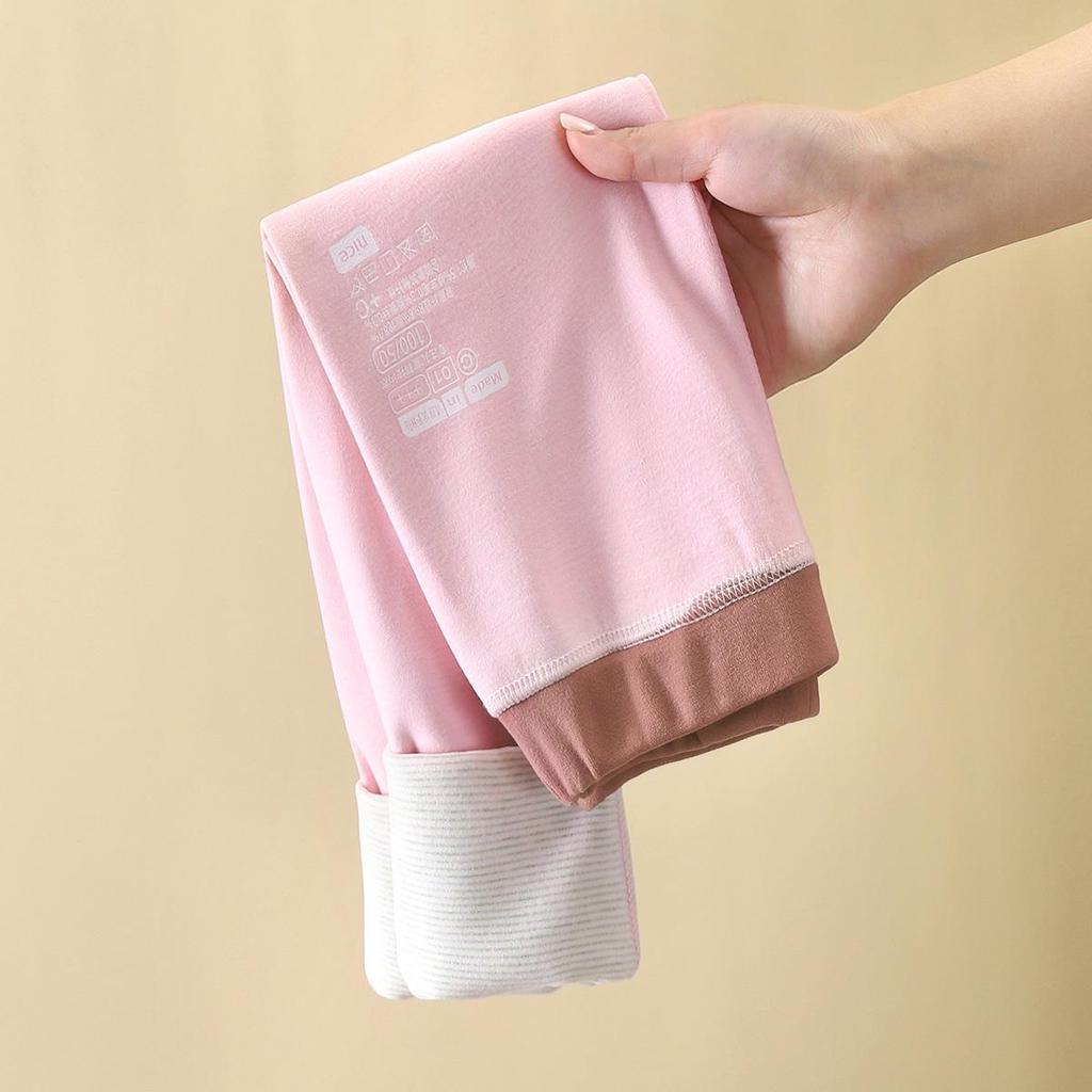 Children's Wool-Silk Thermal Pants - Thick, Boneless Design for Autumn/Winter, Unisex School Uniform Base Layer