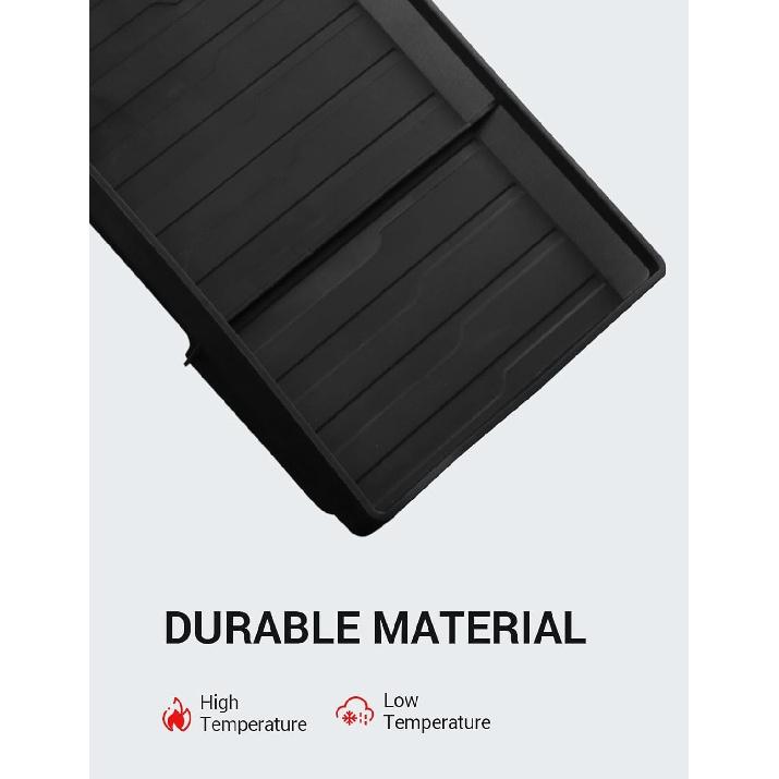 BASENOR Tesla Model Y Model 3 Center Console Behind Screen Storage Box, Dashboard Hidden Organizer Tray Sunglasses Holder For 2017- Model 3 -2024