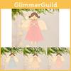 Stylish Wooden Nonwoven Fabric Angel Girl Christmas Ornaments For Holiday Decor