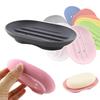 Portasapone Portatile Piatto Bagno Silicone Flessibile Porta Sapone da Viaggio Porta Piatto Nuova Moda Colore Caramella Portasapone da Bagno