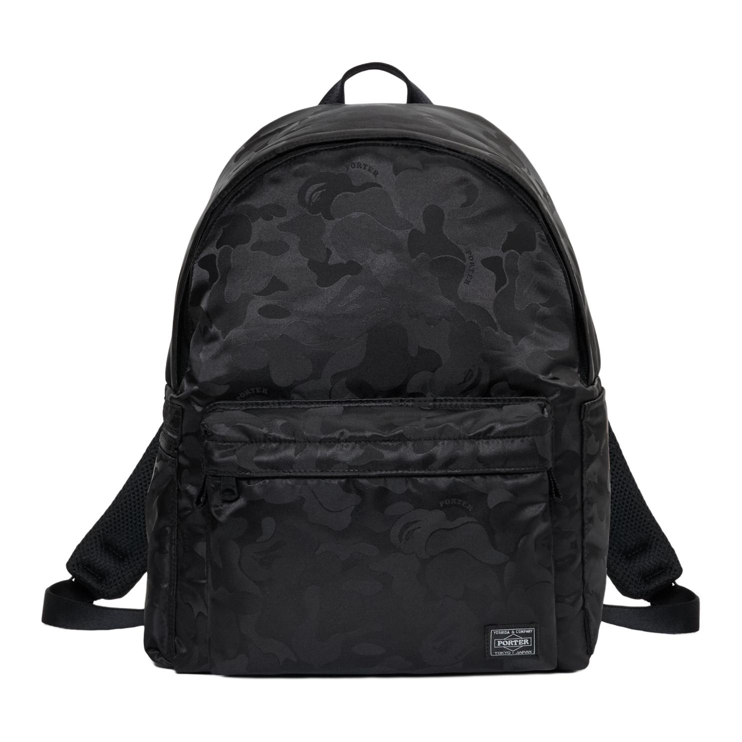 

A Bathing Ape x Porter Fashion Simple Versatile Polyester Backpack Unisex backpack Black 394-19003 Black