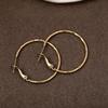 Korean version of high-end sensory ring earrings women's European and American fashion simple earrings temperament light luxury niche earrings