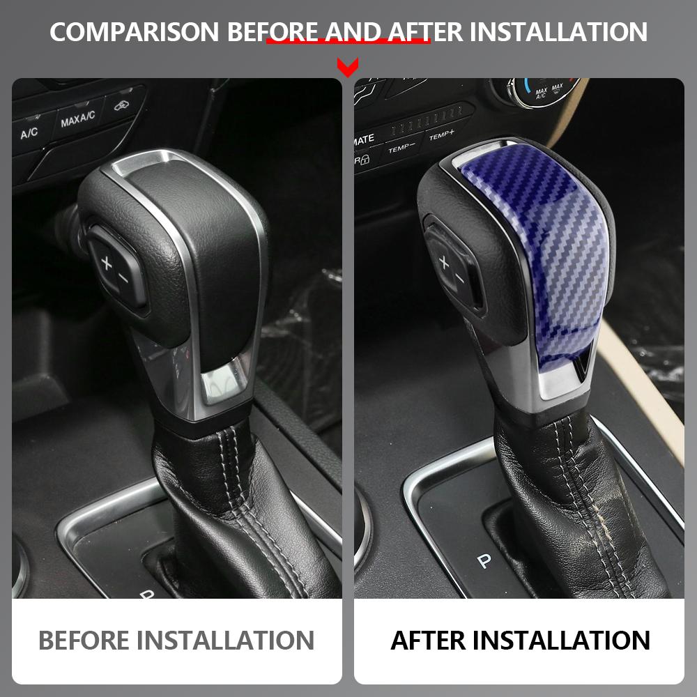 Interior Gear Shift Knob Decorator Cover for Ford Ranger Raptor Everest Endeavour 2026 2026 2026 ABS Carbon Fiber Accessories