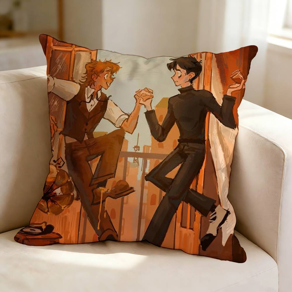 Horror Puzzle Game DDead PPlate Square DoubleSided printed Pillow Case Bedroom Bedside Pillow Sofa Cushion Cover