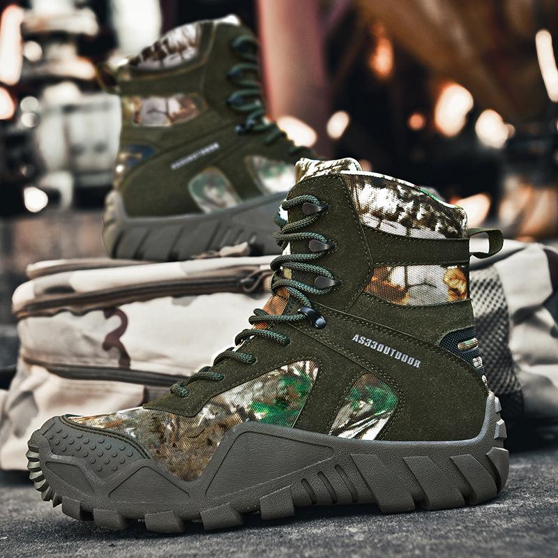 Boots Men's Large Combat Boots High Top Outdoor Field Boots Men's Boots Men's Desert Boots Men's Mountaineering Boot