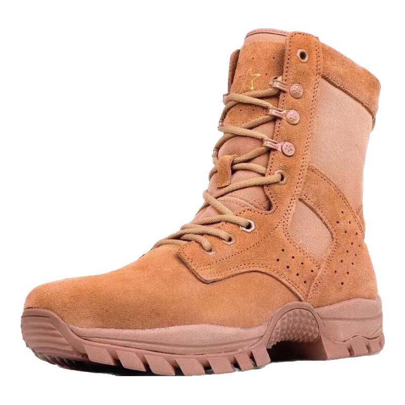 Lü Dun Ultralight Brown High-Top Tactical Combat Boots XL
